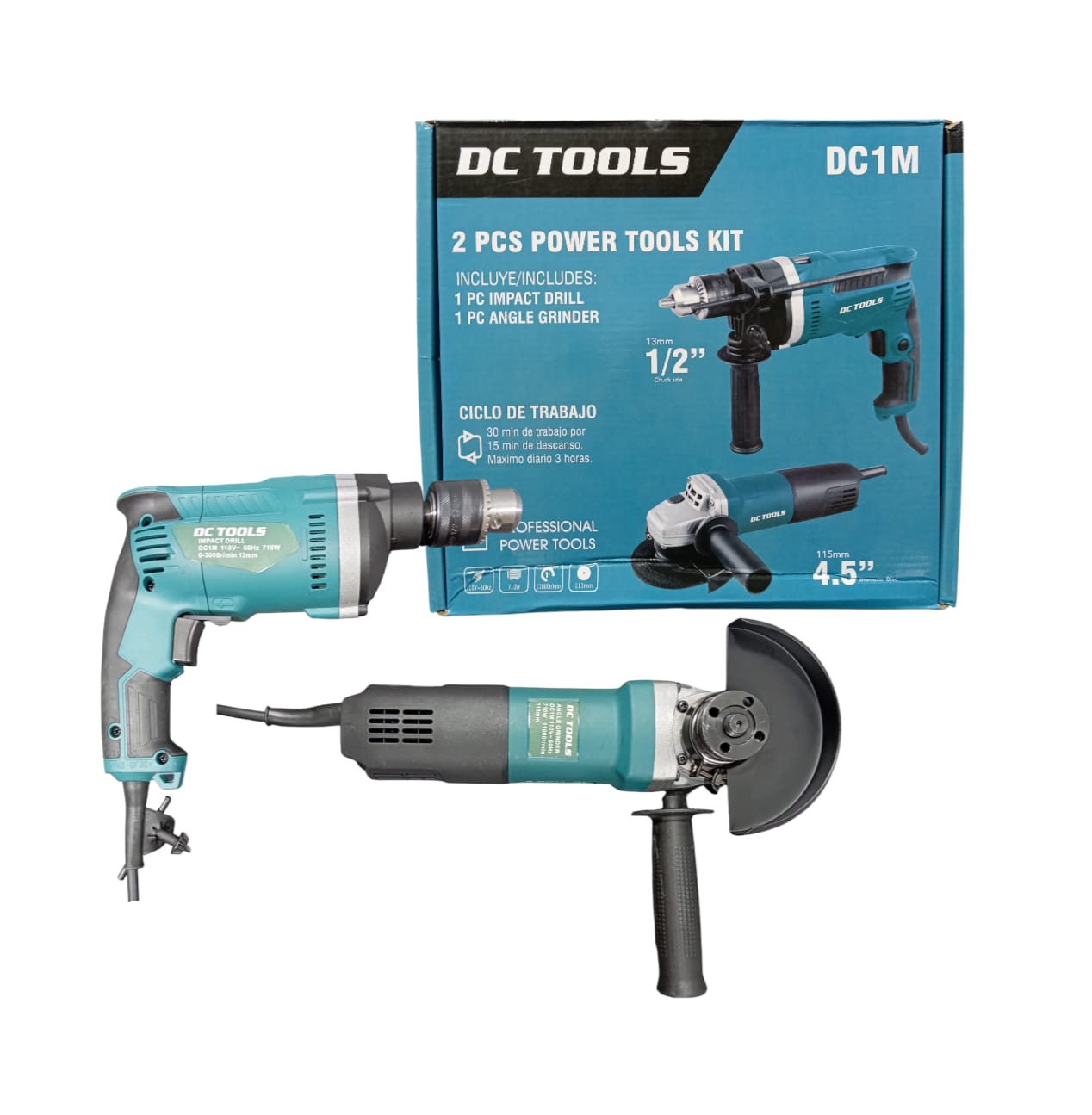 Set profesional | Combo taladro y pulidora Makita 18V con baterías incluidas