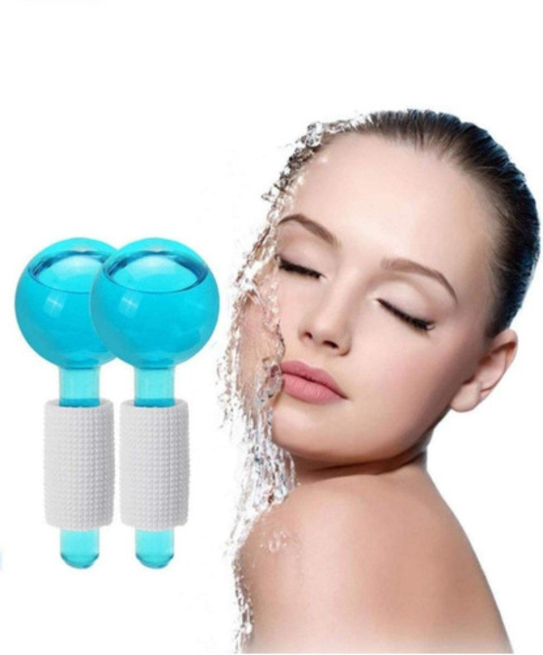 Rodillos Faciales de Hielo – Doble Masaje Refrescante y Reafirmante
