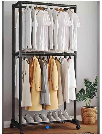 Organizador Doble de Ropa con Estilo Moderno – 1.80x80 cm