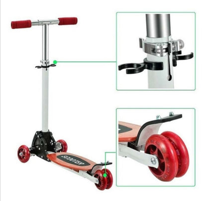 patineta esqualizable de 4 ruedas con luces – estable, segura y ajustable