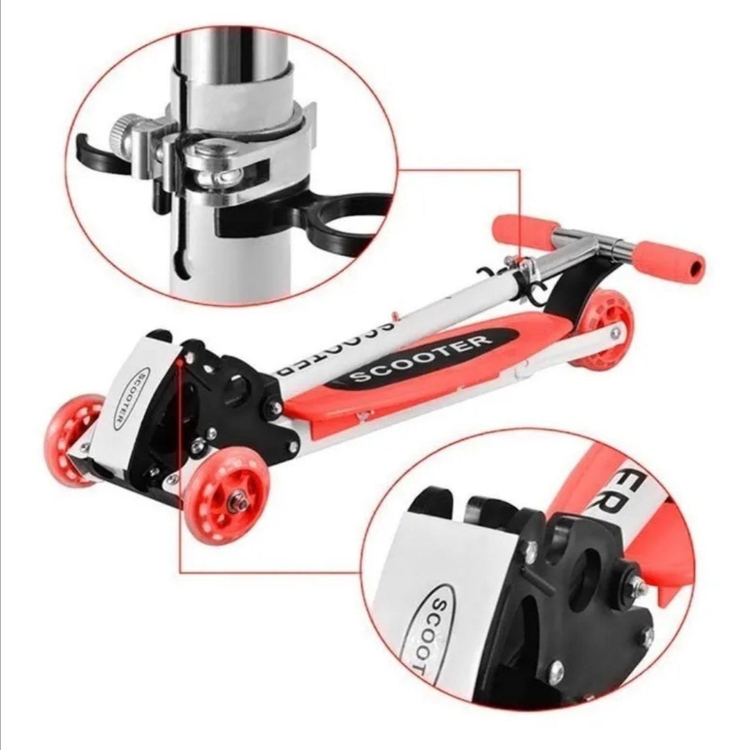 patineta esqualizable de 4 ruedas con luces – estable, segura y ajustable