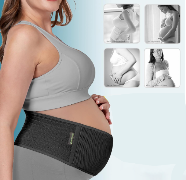 Cinturón de Maternidad Soporte para Espalda y Abdomen – Ajustable y Transpirable