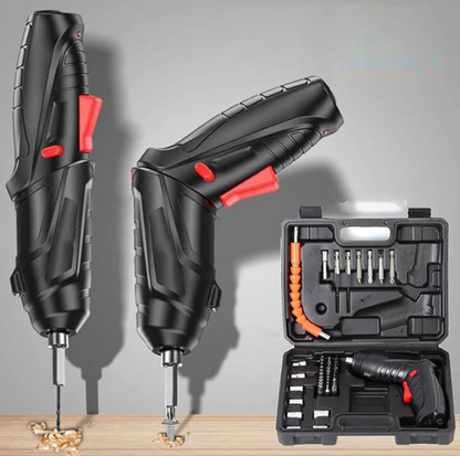 Destornillador Eléctrico Inalámbrico USB con Accesorios Intercambiables