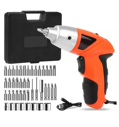 Destornillador Inalámbrico Recargable 45 en 1 – Compacto, Potente y Portátil