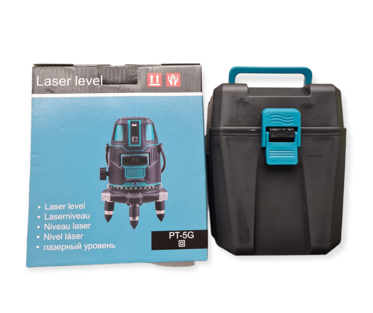 Nivel Láser Verde Profesional 5 Líneas + Trípode y Estuche