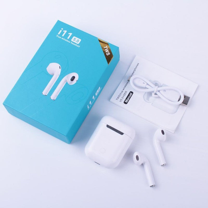 Audífonos Inalámbricos I11 TWS Compactos con Conexión Automática