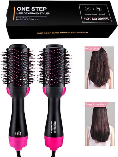 Combo One Step 3 en 1: Cepillo Secador + Plancha Alisadora + Rizadora Profesional