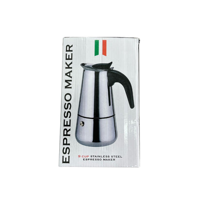 Cafetera Moka Italiana 6 tazas en Acero Inoxidable