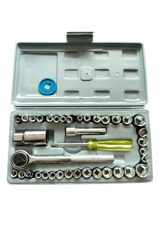 Kit de Herramientas 40 Piezas Compacto, Resistente y Listo para Todo
