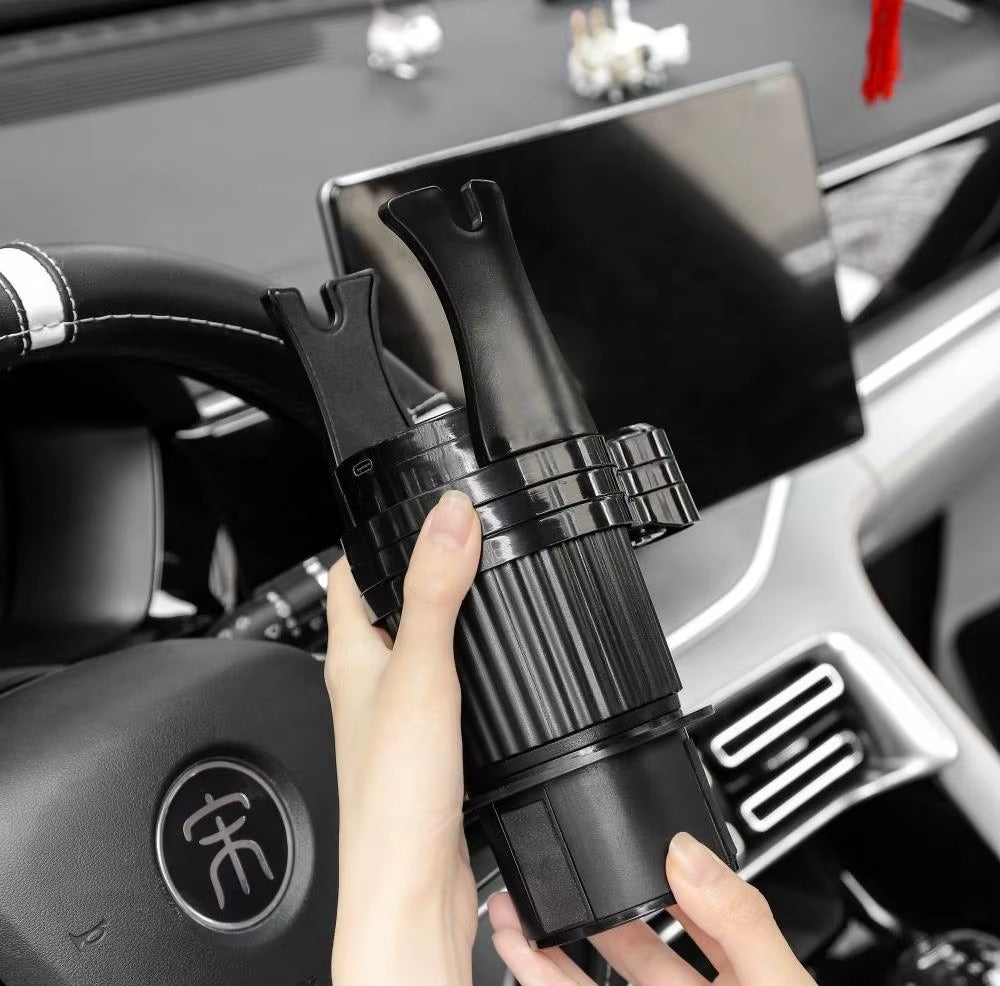 AutoSmart™ DuoDock Portavasos + Cargador Inalámbrico Qi