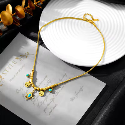 Collar Árbol de la Vida con Piedra Turquesa