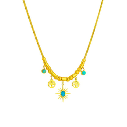 Collar Árbol de la Vida con Piedra Turquesa