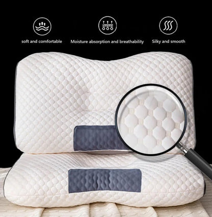 Combo Descanso Total: 2 Almohadas Ergonómicas + Mini Parche Masajeador EMS
