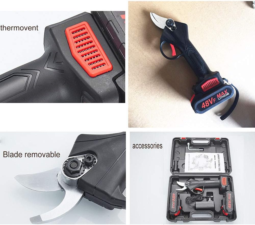 Podadora Eléctrica 48V Recargable – Corte Rápido y Preciso para Jardinería