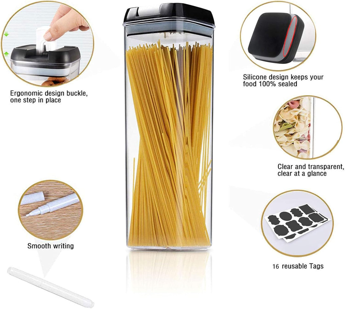 Organiza tu Cocina al Máximo: Set Hermético de 7 Recipientes