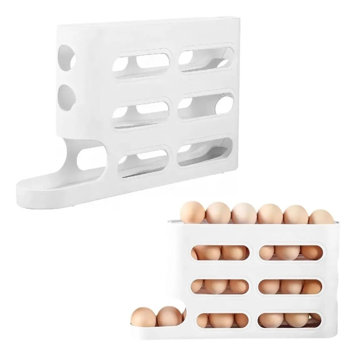organizador de huevos de 3 niveles apilable – práctico, compacto y versátil