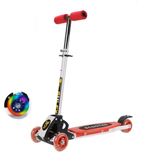 patineta esqualizable de 4 ruedas con luces – estable, segura y ajustable