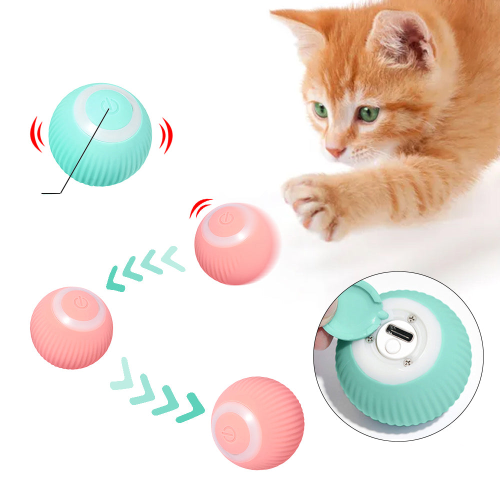 Pelota inteligente para gatos y perros pequeños – diversión automática