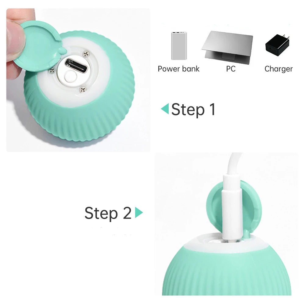Pelota inteligente para gatos y perros pequeños – diversión automática