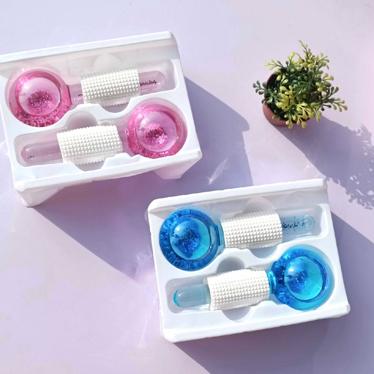 Rodillos Faciales de Hielo – Doble Masaje Refrescante y Reafirmante
