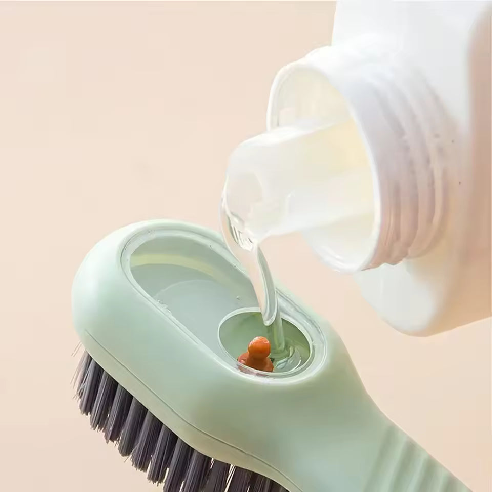 Cepillo Multiusos con Depósito de Jabón – Limpieza Profunda sin Esfuerzo