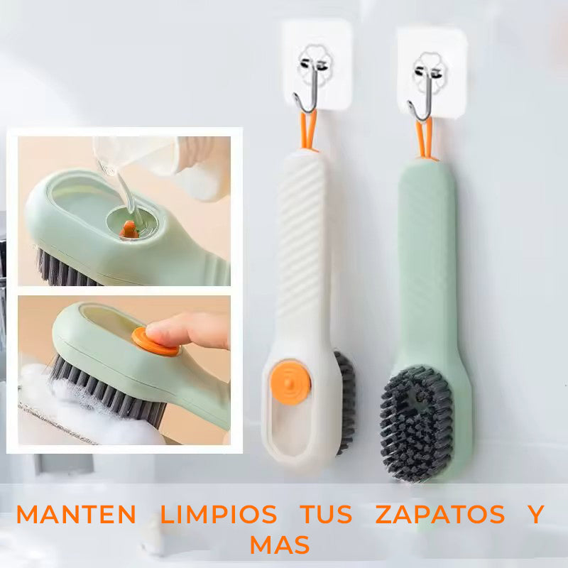 Cepillo Multiusos con Depósito de Jabón – Limpieza Profunda sin Esfuerzo
