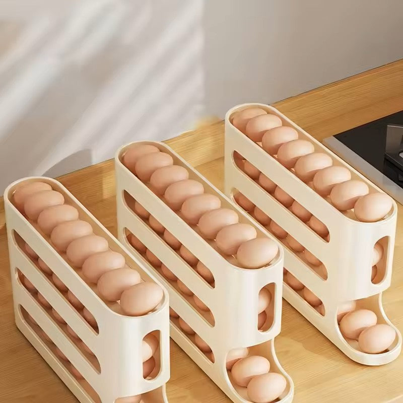 organizador de huevos de 3 niveles apilable – práctico, compacto y versátil