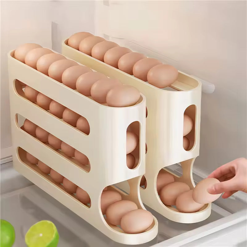 organizador de huevos de 3 niveles apilable – práctico, compacto y versátil