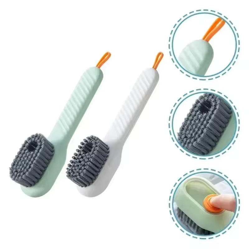 Cepillo Multiusos con Depósito de Jabón – Limpieza Profunda sin Esfuerzo