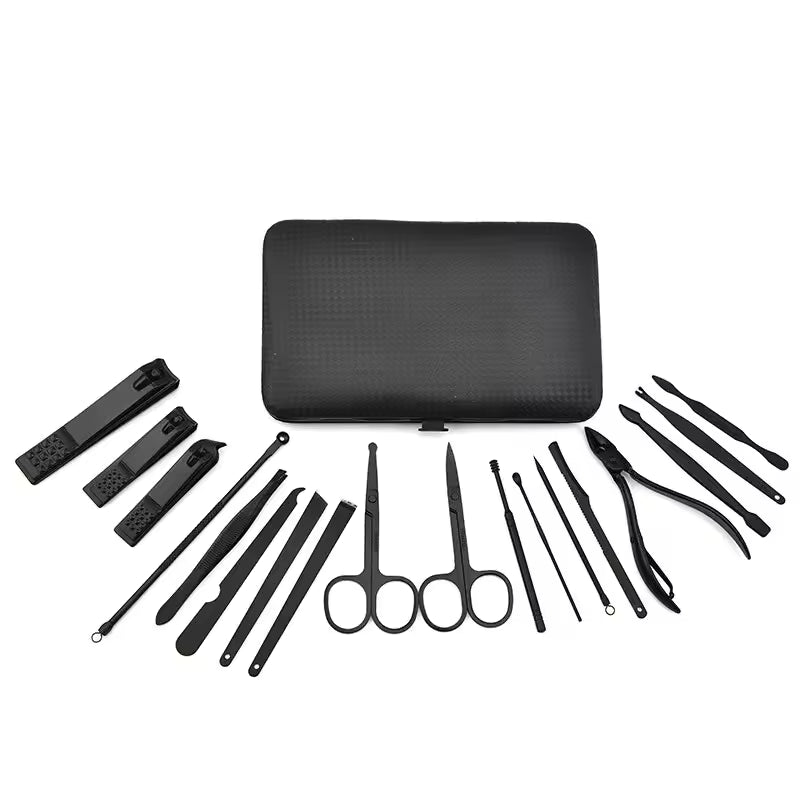 Kit Profesional de Manicura y Pedicura 18 Piezas en Estuche