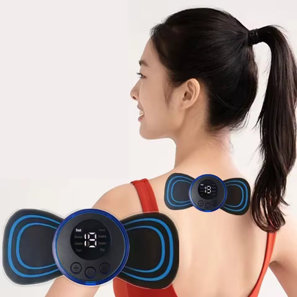 Combo Descanso Total: 2 Almohadas Ergonómicas + Mini Parche Masajeador EMS