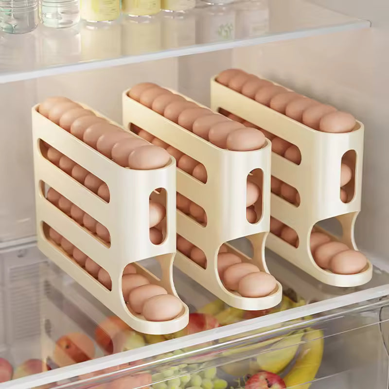 organizador de huevos de 3 niveles apilable – práctico, compacto y versátil
