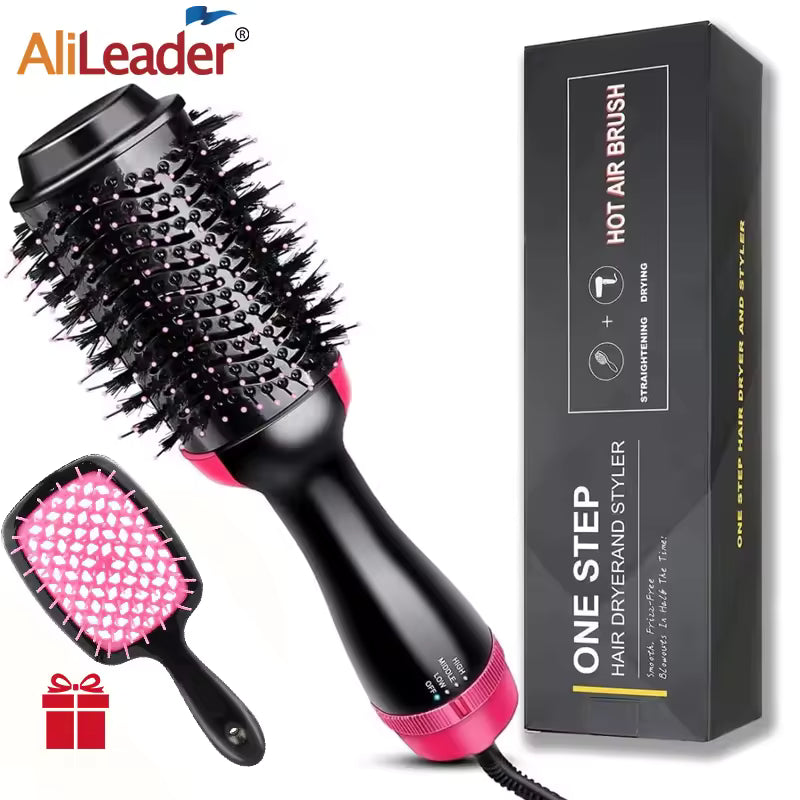 Combo One Step 3 en 1: Cepillo Secador + Plancha Alisadora + Rizadora Profesional