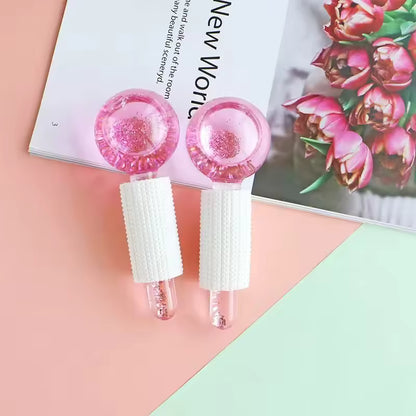 Rodillos Faciales de Hielo – Doble Masaje Refrescante y Reafirmante