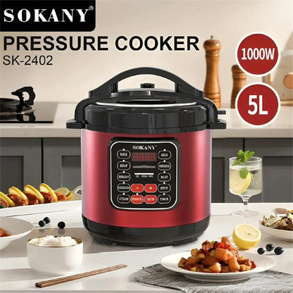 Sokany SmartCook™ Olla de Presión Digital 5 L